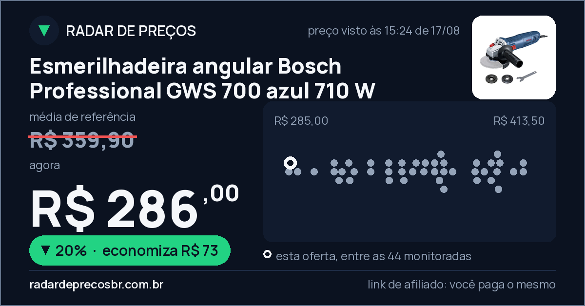 Esmerilhadeira angular Bosch Professional GWS 700 azul 710 W