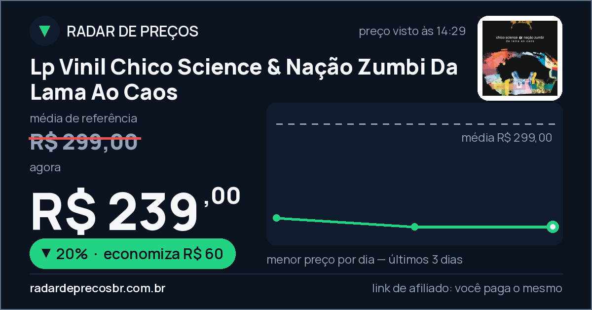 Lp Vinil Chico Science & Nação Zumbi Da Lama Ao Caos