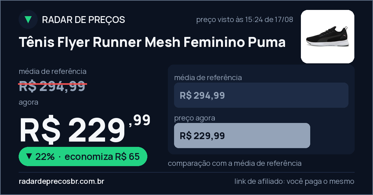 Tênis Flyer Runner Mesh Feminino Puma