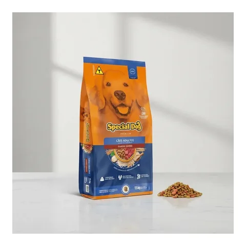 Ração Special Dog Premium Cão Adulto Todos os Tamanhos Sabor Carne de 15 kg