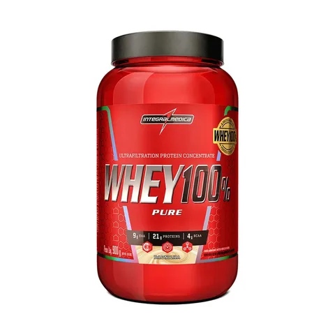 Whey 100% Pure Baunilha 900g Pote - Proteína Pura e Rápida Absorção para Melhor Performance