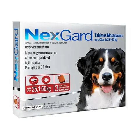 NexGard Cachorro 25 kg à 50 kg 3 Comprimidos