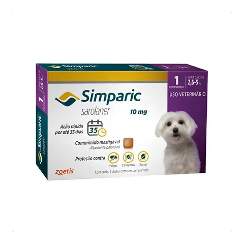 Simparic 10 Mg 2,6 A 5,0 Kg