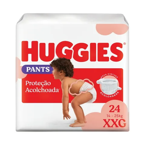 Huggies Fralda Pants Roupinha Proteção Acolchoada XXG - 24 Un