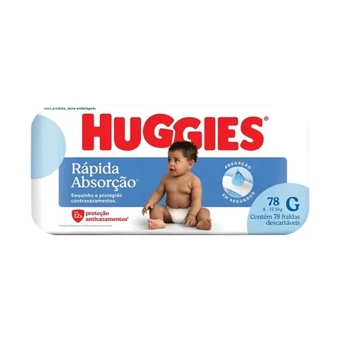 Huggies Tripla Proteção Fralda g 78 Unidades