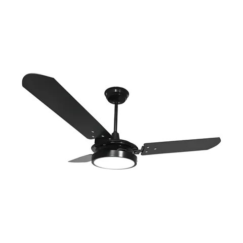 Ventilador de Teto Ventex Valen LED 3 Pás MDF Preto 1.1m Diâmetro Silencioso