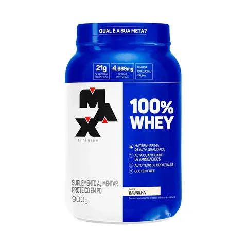 100% Whey Protein Concentrado 900g Baunillha