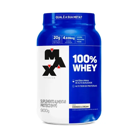 100% Whey Protein Concentrado 900g Cookies & Cream