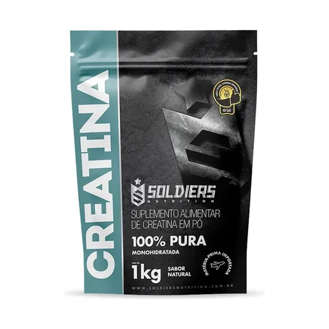 Creatina 1kg Suplemento Monohidratada em pó 100% Pura - Soldiers Nutrition