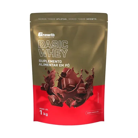 Basic Whey 1kg Growth Supplements - Chocolate