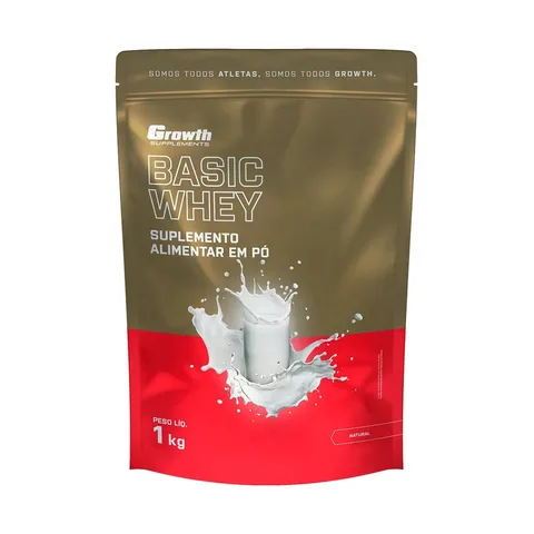 Basic Whey 1kg Growth Supplements - Natural