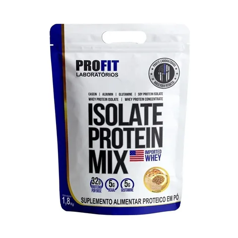 Whey Isolate Protein Mix Refil 1,8kg - Profit Labs Sabor Mousse de maracujá