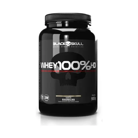 Whey 100% Hd Black Skull - 900g (wpc, Wpi E Wph) Sabor Chocolate