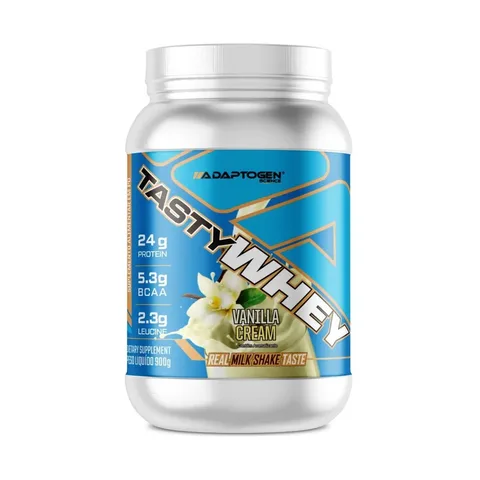 Suplemento Tasty Whey 3w Gourmet Whey Protein Adaptogen Science Pote 900g Sabor Baunilha
