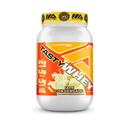 Suplemento Tasty Whey 3w Gourmet Whey Protein Adaptogen Science Pote 900g Sabor Leite Condensado