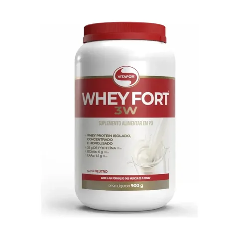 Whey Fort 3w Neutro 900g Vitafor