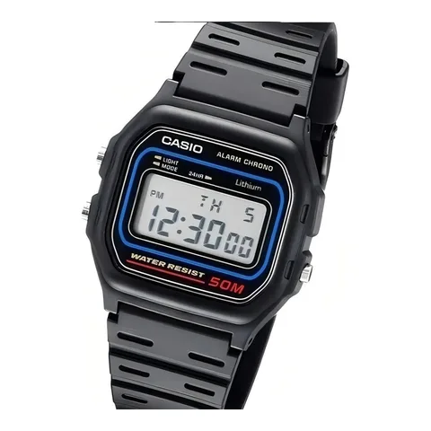 Relógio Casio Masculino Digital Preto de Resina W-59-1VQ
