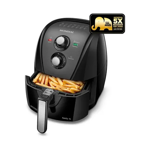 Fritadeira sem óleo air fryer 4L Mondial 1500W AFN-40-BFT