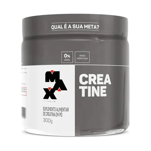 Kit 10 Unidades Creatina 300g Creatina Monohidratada Max Titanium Sem Sabor Alta Pureza