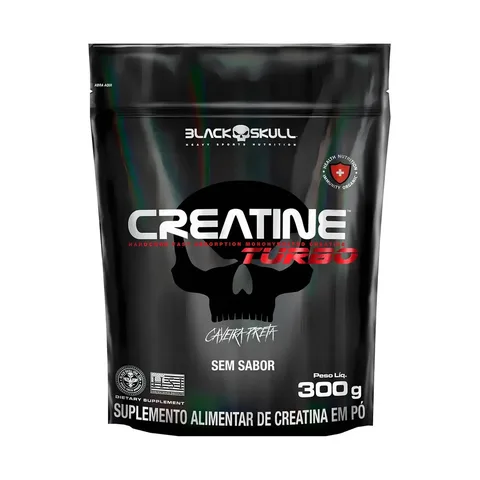Creatina Refil 300g - Black Skull Sabor Neutro