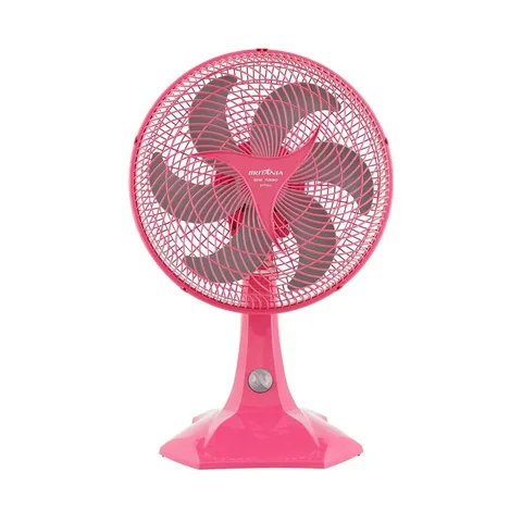 Ventilador Maxx Force 60W BVT304 Hélice com 6 Pás Cor Rosa 220v Britânia