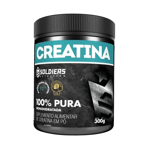 Creatina 300g Suplemento Monohidratada em pó 100% Pura - Soldiers Nutrition