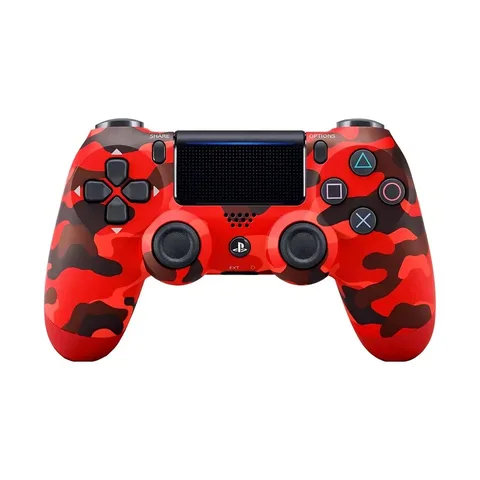 Controlador de joystick sem fio Sony Playstation Dualshock 4 Ps4, cor: camuflagem vermelha