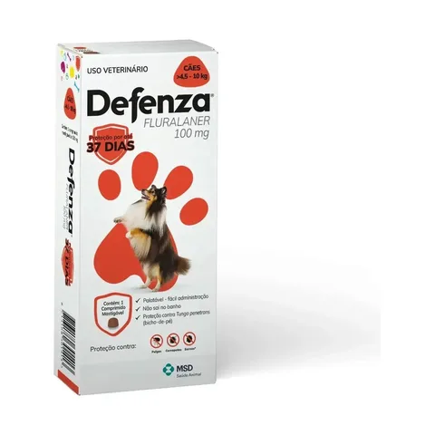 Defenza - Antipulgas - Cães De 4,5 À 10kg - 1 Comp. - 100mg
