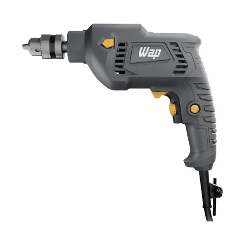 Parafusadeira e Furadeira de Impacto WAP WF 700FE Mandril de 3/8'' 700W Cinza e Amarela