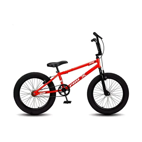 Bicicleta BMX Aro 20 Pro-X Série 1 V-Brake Vermelho Preto
