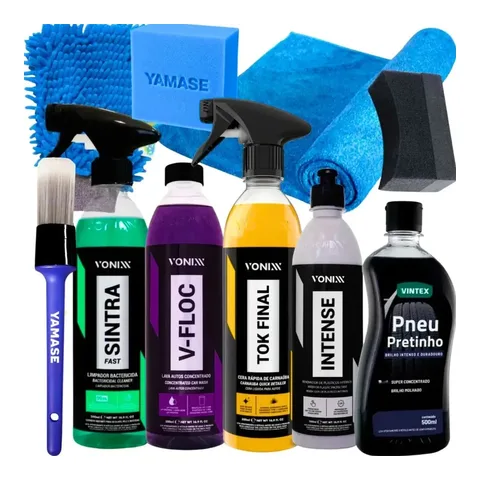 Kit Lavagem Shampoo Cera Tok Final Intense Sintra Fast Vonix
