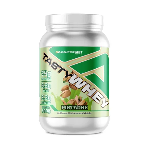 Suplemento Tasty Whey 3w Gourmet Whey Protein Adaptogen Science Pote 900g Sabor Pistache