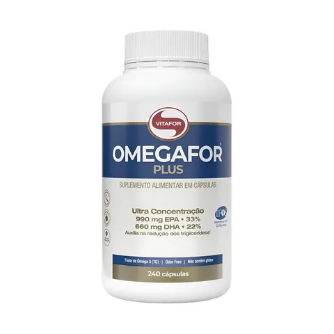 Ômega 3 Vitafor Ômegafor Plus 240 Cápsulas 990mg EPA 660mg DHA