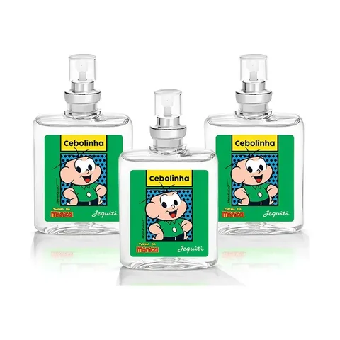Kit 3 Perfume Infantil Cebolinha Jequiti 25ml Turma Da Monica