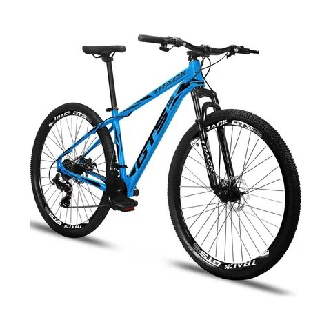 Bicicleta Aro 29 Gts Pro M5 Track 21 Marchas Câmbio Indexado Cor Azul Tamanho Do Quadro 17
