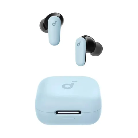 Fone de Ouvido Bluetooth 5.4 soundcore P30i da Anker, Cancelamento de Ruído Adaptativo, Graves Poderosos, 45H de Reprodução, Estojo 2-em-1 com Suporte para Celular, IP54, Fone sem fio TWS, Azul