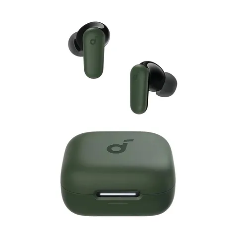 Fone de Ouvido Bluetooth 5.4 soundcore P30i da Anker, Cancelamento de Ruído Adaptativo, Graves Poderosos, 45H de Reprodução, Estojo 2-em-1 com Suporte para Celular, IP54, Fone sem fio TWS, Verde