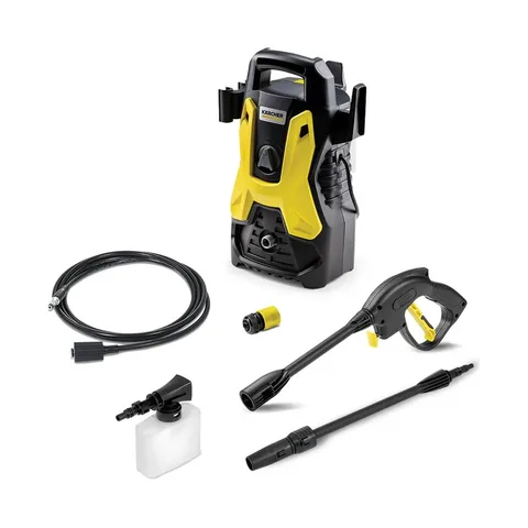 Lavadora De Alta Pressão Kärcher Prática Black 1500 Psi/libras 1400w 300l/h Com Aplicador De Detergente E Lança Regulável 220v