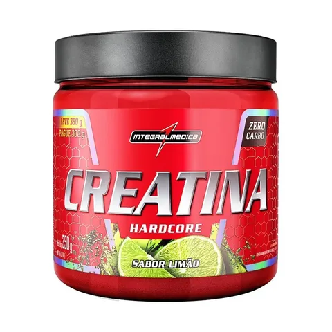Suplemento Creatina Hardcore Sabor Limão 350g Integralmédica Limão