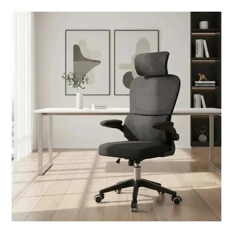 Cadeira Escritório Ergonômica Giratória com Apoio Lombar Sweet Studio