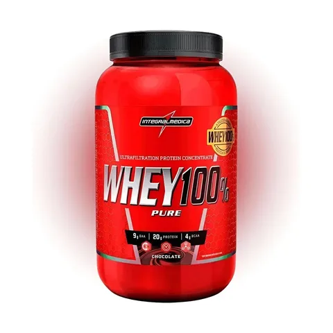 Whey 100% Pure Integralmedica Proteína Pura Sabor Chocolate