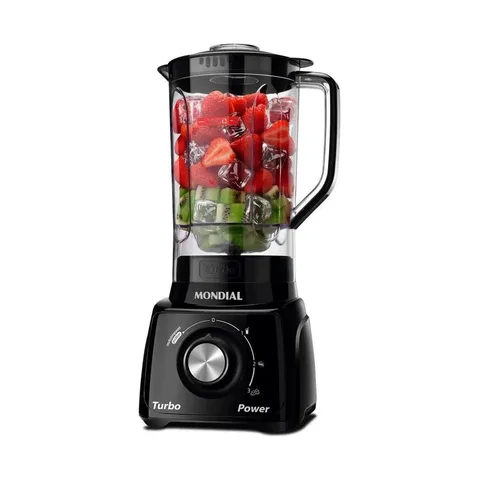 Liquidificador Mondial Turbo Power L-99 Fb Preto Com 3 Veloc - Preto