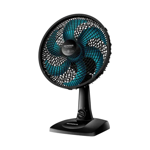 Ventilador de Mesa 30cm Super Power Mondial Preto/Azul Petróleo 60W VSP-30-AP