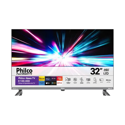 Smart Tv 32 Philco P32vik Roku Led Dolby Audio Hdr Wi-fi 110/220v