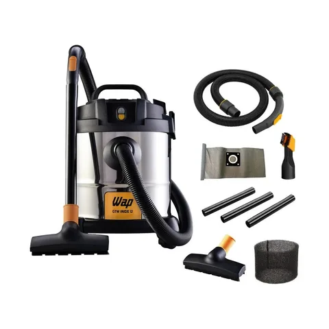Aspirador de Pó e Água WAP GTW INOX 12 1400W com Bocal de Sopro