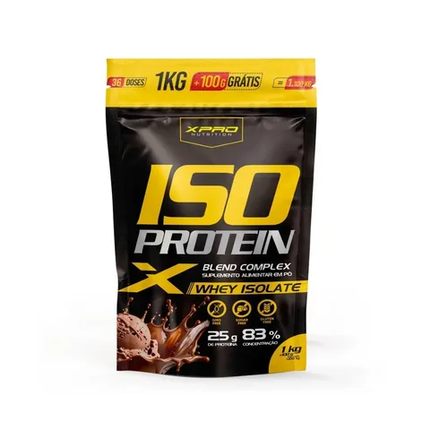 Whey Protein Isolado Iso Blend Complex Zero Açucar Chocolate 1.100kg Xpro Nutrition