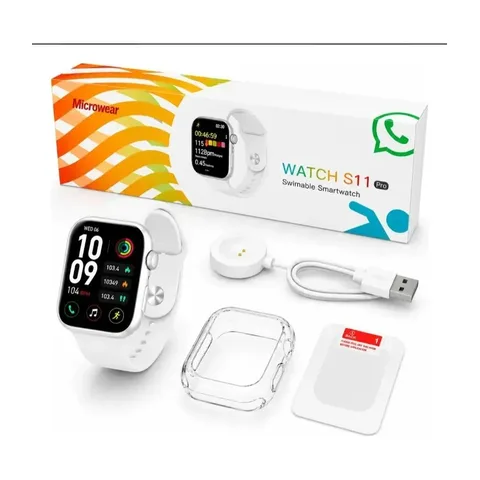 Smartwatch S11 Pro com Tela Touch, Monitor Cardíaco e Funções Esportivas