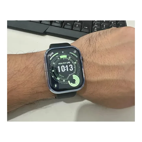 Relógio Smartwatch Microwear S11 Série 11 Cor Preto 47mm Amoled Nfc Gps Whatsapp - Lacrado