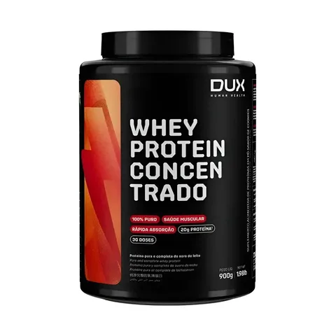 Whey Protein Concentrado 900g - Dux Human Health Sabor Chocolate branco