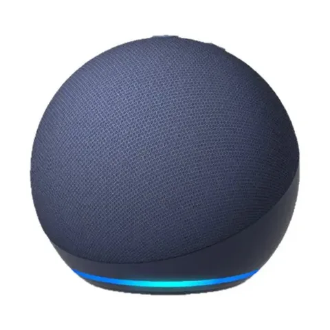 Amazon Echo Dot, 5ª geração, com assistente virtual Alexa, cor branca, azul marinho profundo